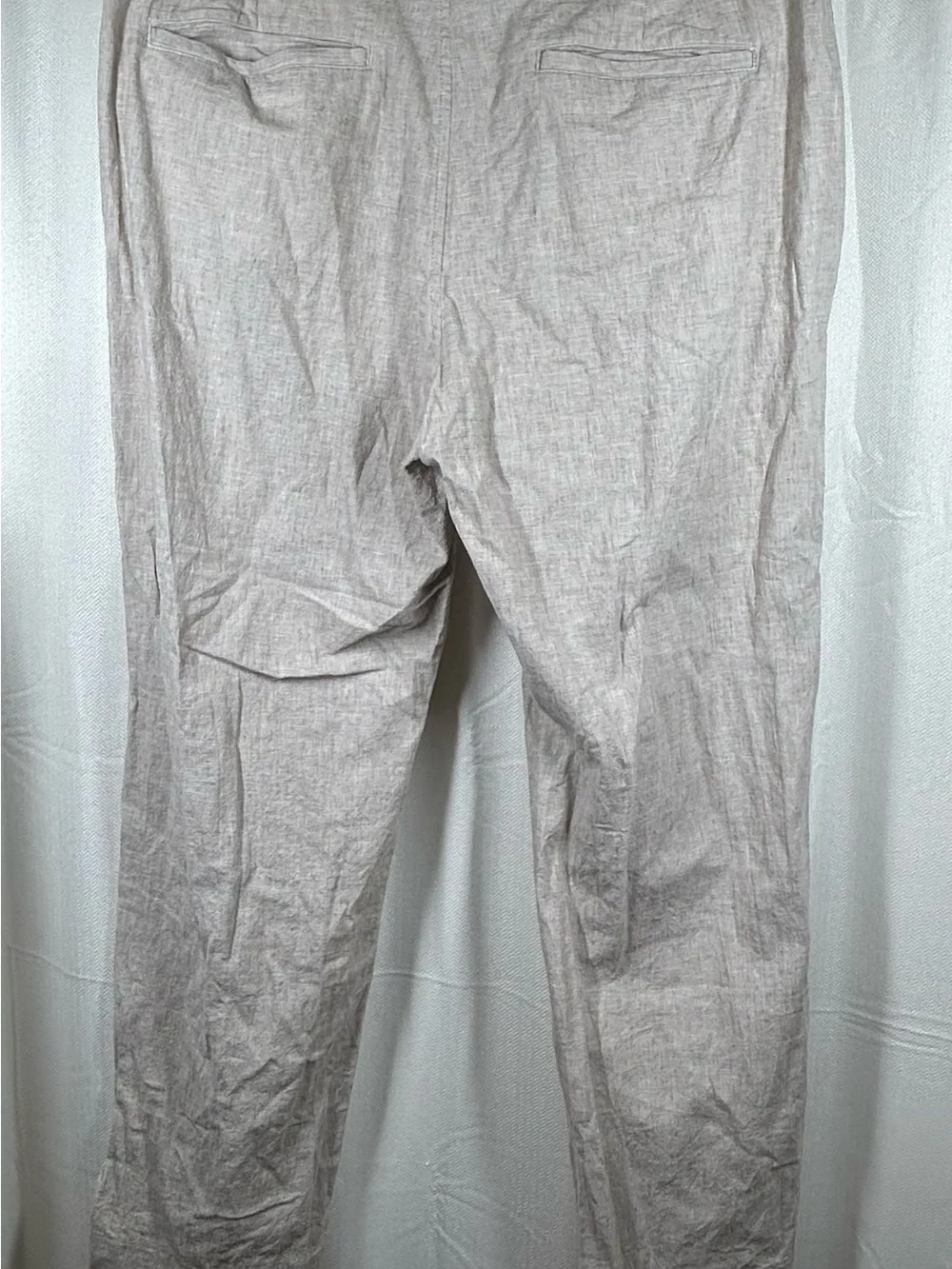 Abercrombie & Fitch Brown Linen Cotton Pants Trousers Size 36 W 32 L Mens